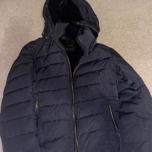 Zara Navy Puffer